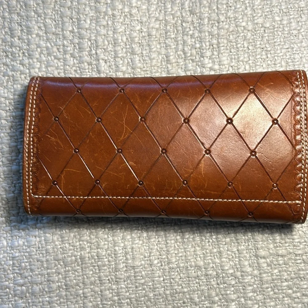 COUNTRY BUG WALLET BROWN LEATHER